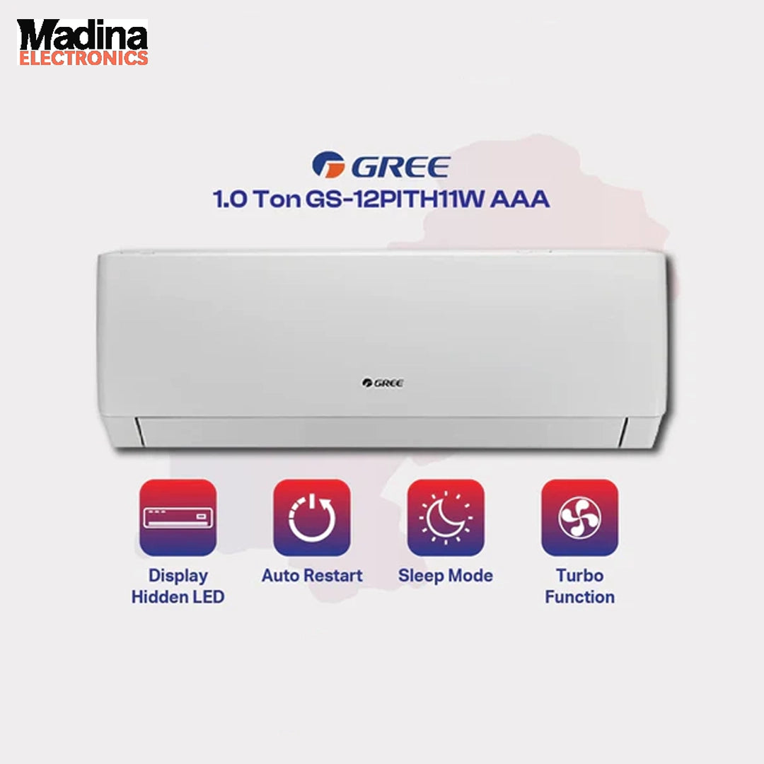 GREE Air Conditioner Inverter Heat & Cool Split 1 TON 12PITH11 WHITE