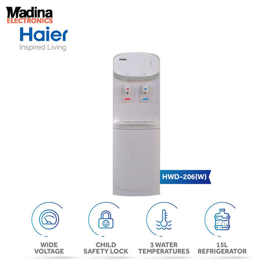HAIER WATER DISPENCEER 206R (RED) WITH REFRIGERATOR