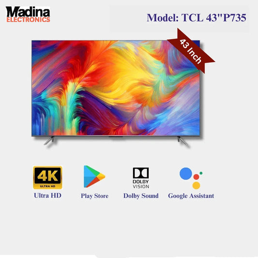 TCL LED TV 43 Inch 4K Android 43P735