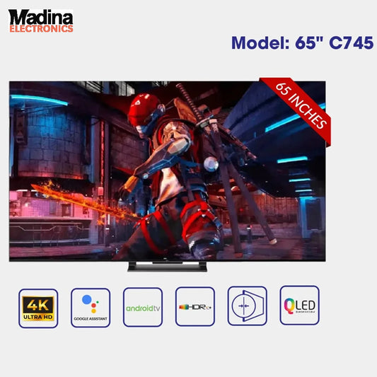 TCL LED TV 65 Inch 4K QLED Android 65C745