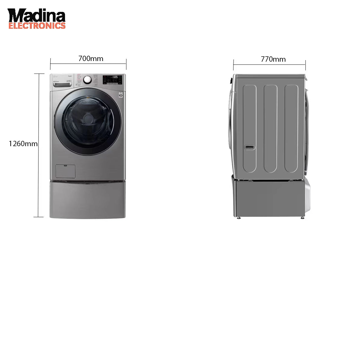 LG Front Load Machine Inverter 17 KG Washer 10 KG Dryer FOL2CRV2T2