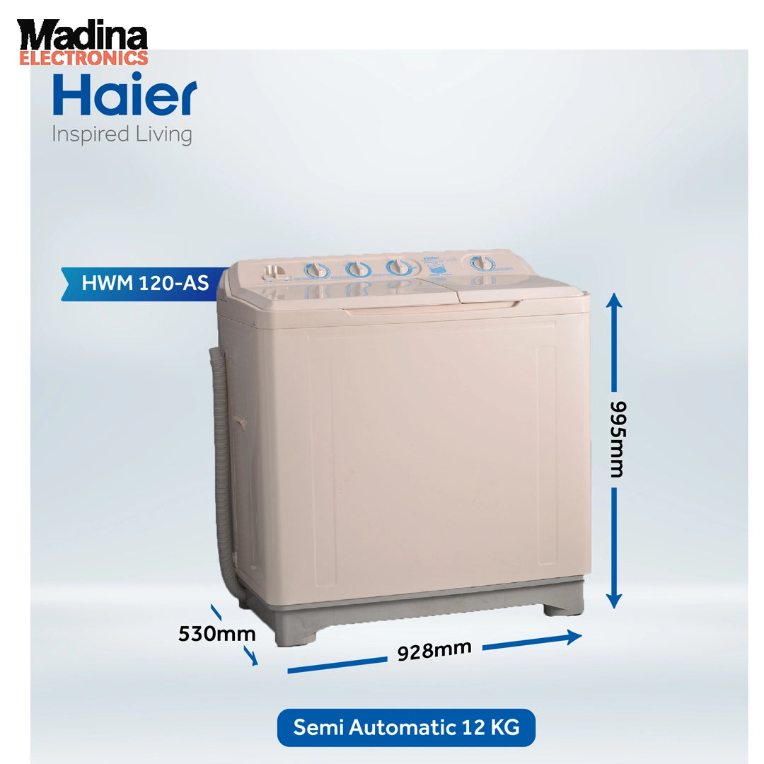 HAIER WASHER Twin Tub HWM-120AS 12KG