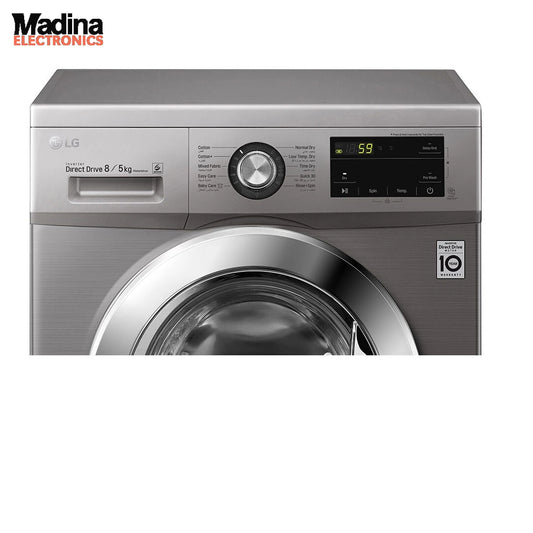 LG Front Load Machine Inverter 8 KG Washer 5 KG  Dryer F4J3TMG5P