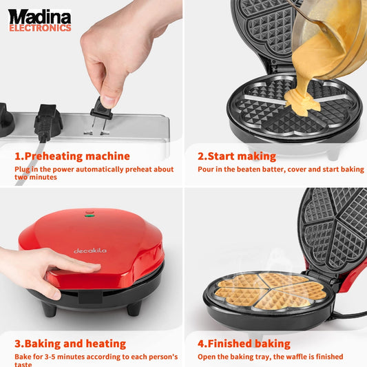 DECAKILA Round Waffle Maker KEEC016W